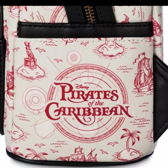 Glow-in-the-Dark Disneyland Loungefly Pirates of the Caribbean Backpack NWT - Picture 10 of 10